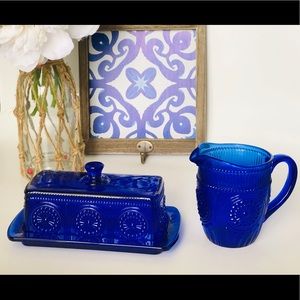 NWT Pioneer Woman  Butter Dish & Creamer Set